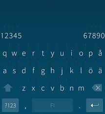 Image result for android keyboard number row