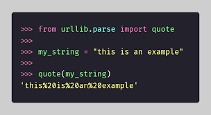 Image result for $urllib.quote_plus('