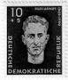 Rudi Arndt auf der 10 Pf-Briefmarke der DDR