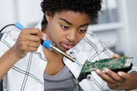Image result for woman soldering