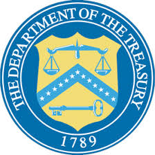 "The Department of the Treasury 1789" seal