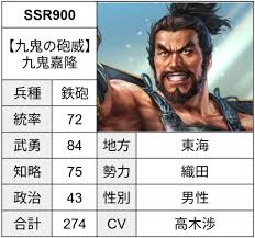 「九鬼嘉隆 織田信奈の野望」の画像検索結果