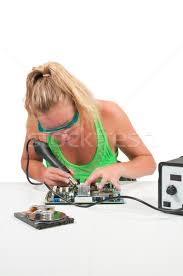 Image result for woman soldering