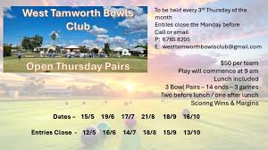Image result for Tamworth & District Bowls Club