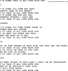 Country, Southern and Bluegrass Gospel Song I\u0026#39;m Gonna Talk It All ... - im_gonna_talk_it_all_over_with_him
