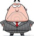 Stock Photo: Grumpy Boss