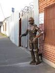 Scrap iron sculpture of CP30 - via Daymix