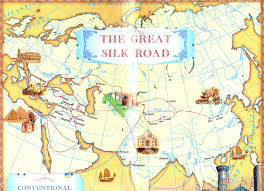Image result for silk road map