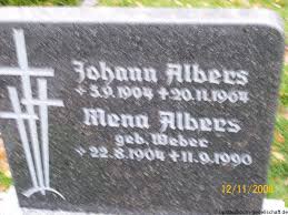 Grab von Johann Albers (05.09.1904-20.11.1964), Friedhof Spetzerfehn-