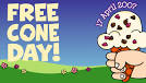 FREE CONE DAY on TUESDAY