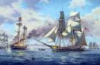 Oil Painting of The Battle of Lake Erie and the USS Niagara by ...