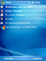 Image result for windows mobile 6.0 today screen