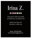 Irina Z Make Up Artist Business Cards Design