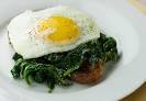 Eggs Florentine with Baby Spinach and Goat Cheese - Framed Cooks