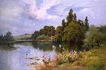 A Reach at the Thames Above Goring - Rehs Galleries, Inc.