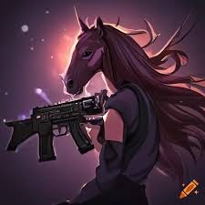 Image result for horse girl gun
