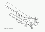 Airplane coloring page