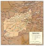 Detailed relief and administrative map of Afghanistan. Afghanistan ...