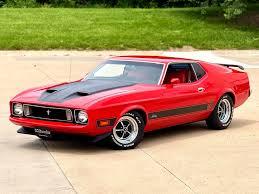 Image result for Bright Red 1972 Mustang