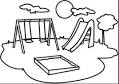 Playground coloring page