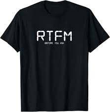 Image result for RTFM