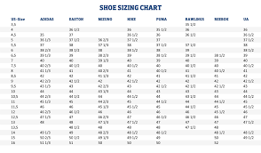 Sizing Charts | American Football Equipment, Baseball, Softball