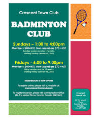 Image result for Crescent Badminton Club