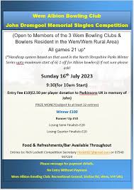 Image result for Wem Albion Bowling Club