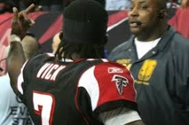 Michael Vick Gives Middle Finger