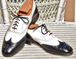 50s Alan McAfee Spectators Black/White Made in England Mens Dress ...