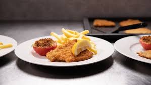 Image result for schnitzel mit pommes