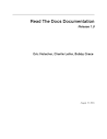 Read The Docs Documentation