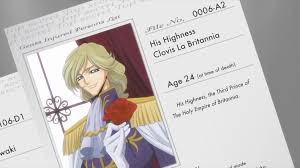 「クロヴィス・ラ・ブリタニア」の画像検索結果