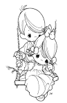 Precious Moments coloring page