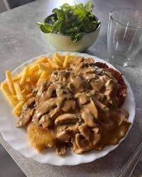 Image result for schnitzel mit pommes