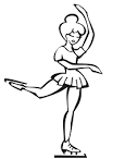 Ice Skating coloring page
