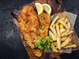 Image result for schnitzel mit pommes