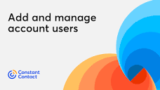 Add and manage users in your Constant Contact account