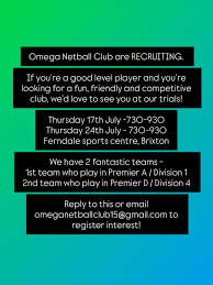 Image result for Omega Netball Club