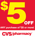 HOT* $5 off $20 CVS Printable Coupon — Money Saving Madness