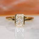 1 Carat Bezel Diamond Ring, Radiant Cut Diamond Ring, Radiant Cut ...