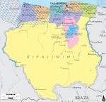 <b>Surinam</b> Political Map