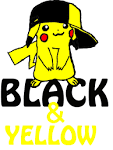 Black and Yellow Pika Pika by ~deadpoolRKO on deviantART