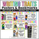 Writing Traits Posters & Bookmarks: Ideas, Organization, Voice ...