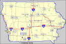 Creston Iowa - Iowa Map