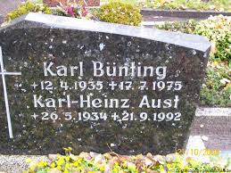 Grabstein von Karl Bünting (12.04.1935-17.07.1975), Friedhof Plaggenburg. Häufige Nachnamen auf diesem Friedhof: