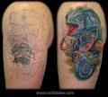 Off the Map Tattoo : Tattoos : Coverup : Chameleon Cover up