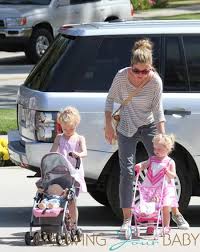 Image result for Orbit Stroller Rebecca Gayheart and Billie Beatrice