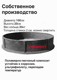 Image result for Кольцо смотрового колодца , диаметр 1500мм. высота 200мм 2009999447894