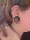 Kaos Silicone Flesh Tunnel - Black- Buy Jewellery